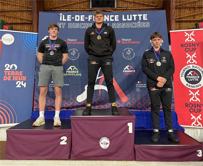 Lukas Pölzleitner belegt den 3. Platz beim Internationalen U20-Turnier Gr.-Röm in Rosny/Frankreich